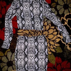 Two Piece Windsor Snake Dress